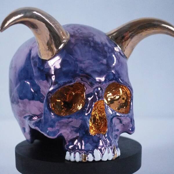 Purple skull